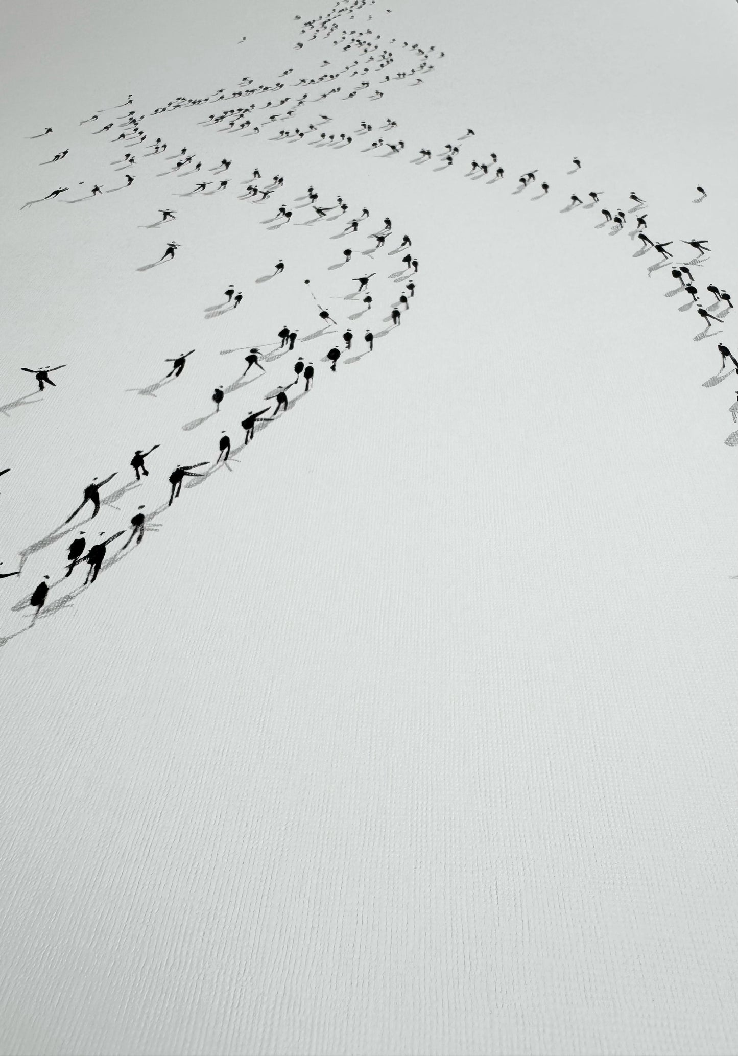 Serigrafía intervenida 'Camino' 65x50 cm