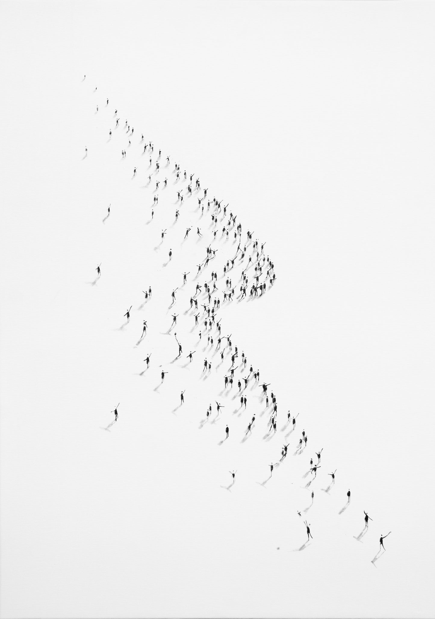 Hand-finished print 'The Wave' 27x19 in.