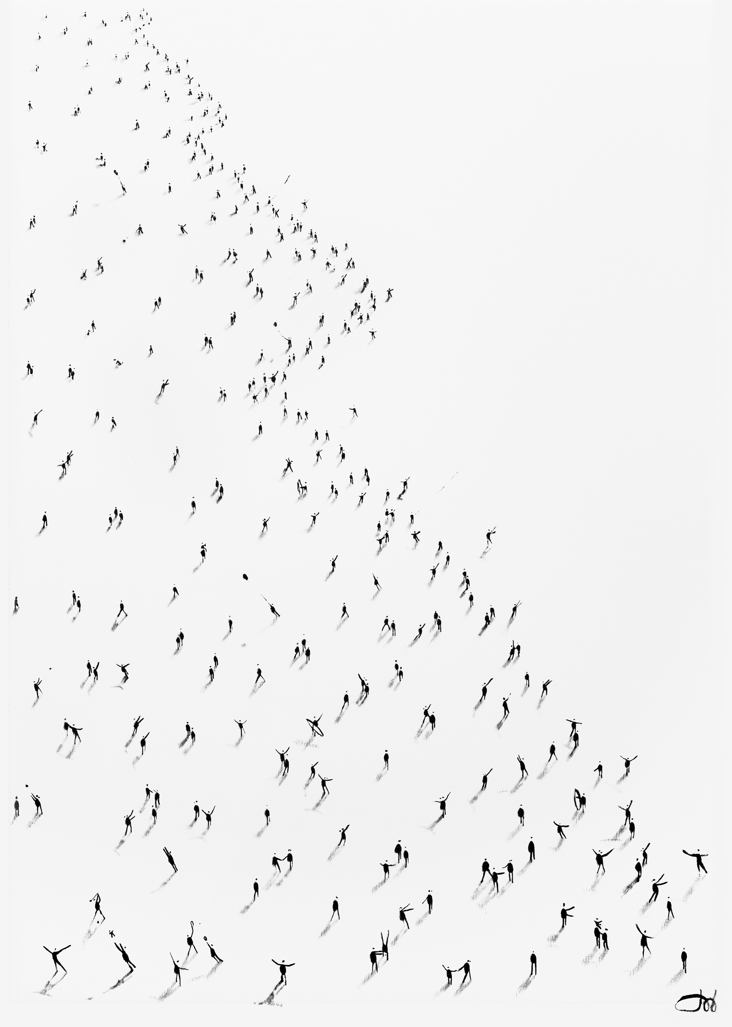 Hand-finished print 'Playa' 27x19 in.