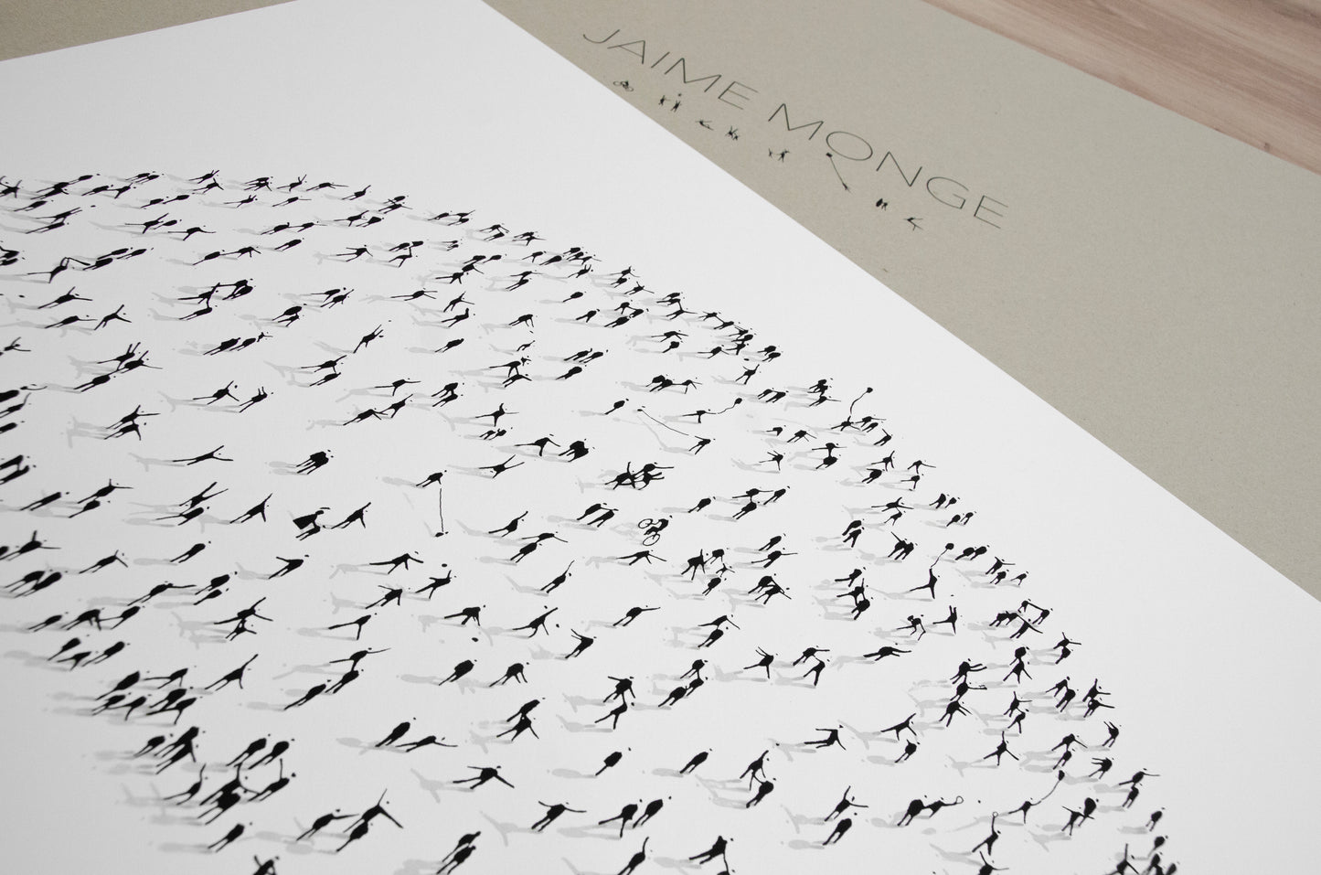 Hand-finished print 'Sunrise' 23x35 in.