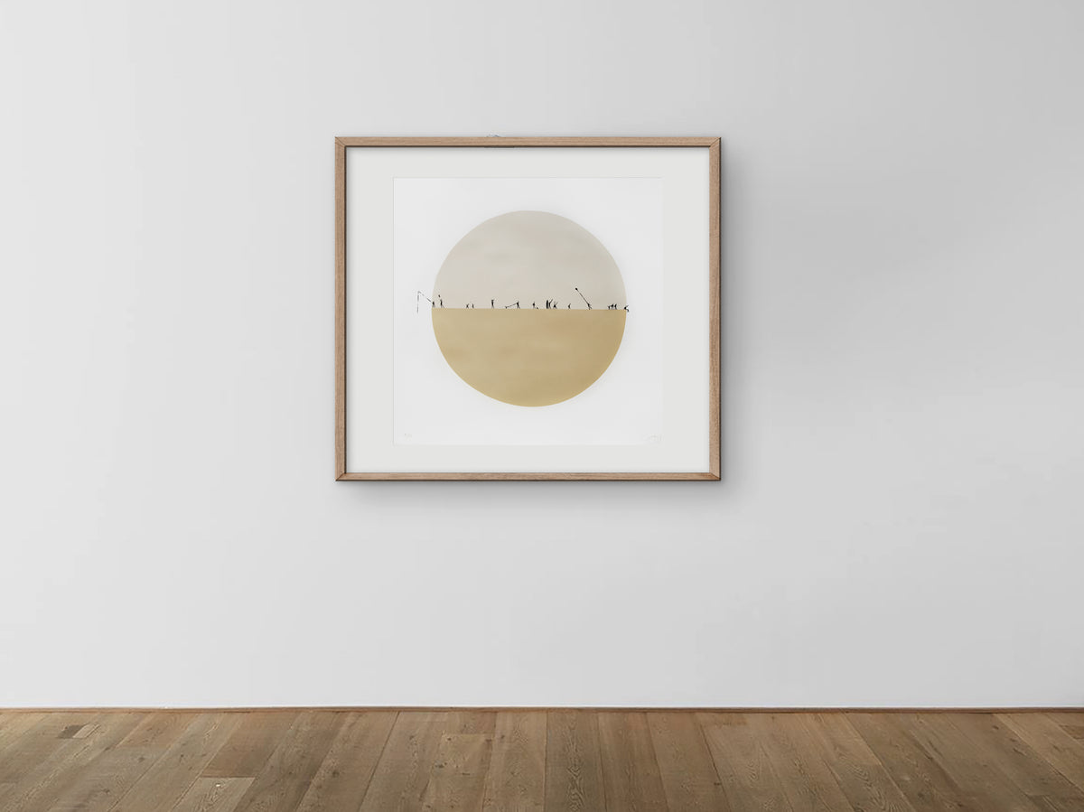 Hand-finished print "The Sunset" 27x27 in.
