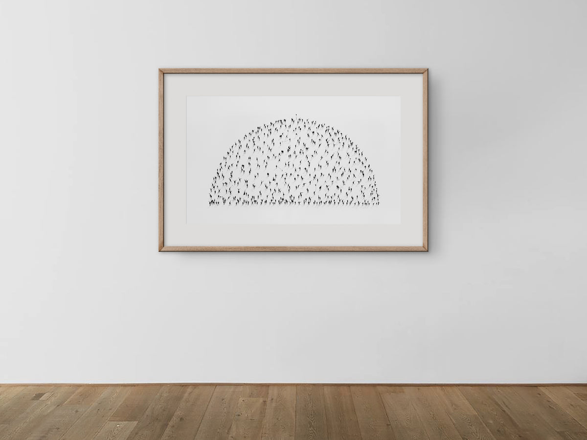 Hand-finished print 'Sunrise' 23x35 in.
