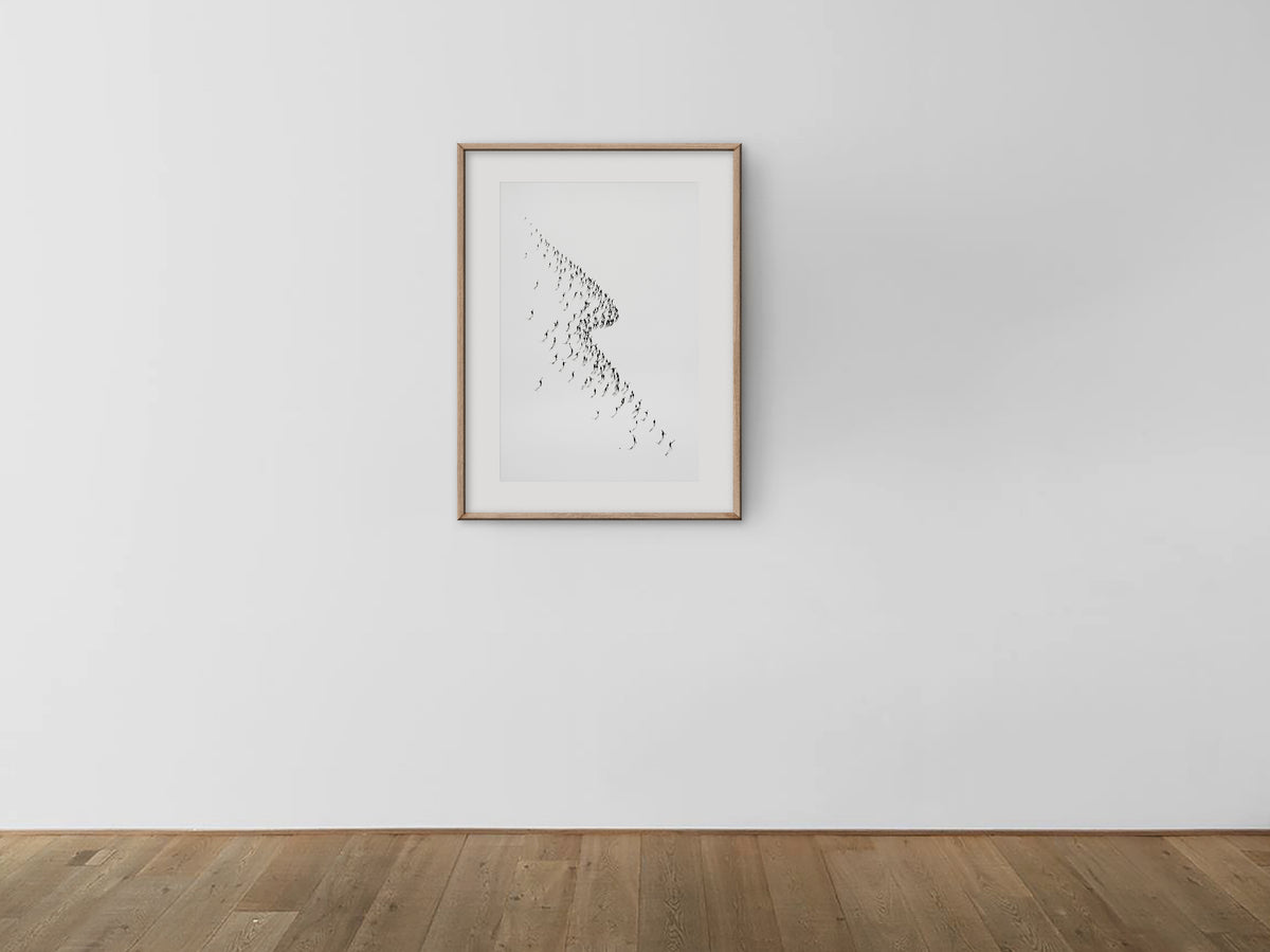 Hand-finished print 'The Wave' 27x19 in. 